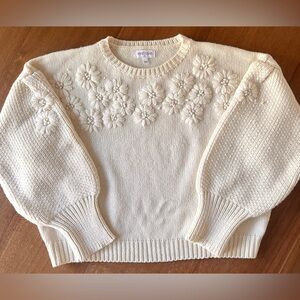 Vestique Flower Sweater Size Small